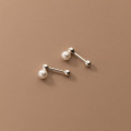 A36838 s925 sterling silver pearl earrings