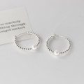 A45061 s925 sterling silver sweet pearl hoop earrings