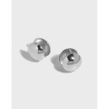 A33960 design unique minimalist geometric balls925 sterling silver earrings