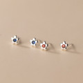 A35740 s925 sterling silver rhinestone earrings