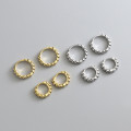 A37046 s925 sterling silver silver simple cute unique fashionM earrings
