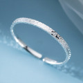 A45198 silver trendy sweet adjustable bangle bracelet