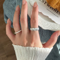 A45835 s925 sterling silver trendy sweet dainty ring