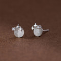 A40208 s925 sterling silver artificial cateye stars stud grade elegant earrings