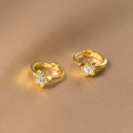 A42881 s925 sterling silver sparkling rhinestone stars grade elegant earrings