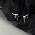 A35608 s925 sterling silver irregular unique earrings