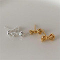 A42264 sterling silver butterfly stud earrings simple elegant earrings
