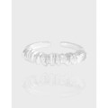 A43646 spiral sterling silver s925 adjustable ring