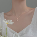A32399 s925 sterling silver butterfly sweet chic necklace