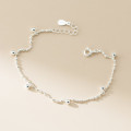 A45790 s925 silver trendy sweet dainty simple charm bracelet