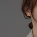 A36669 s925 sterling silver simple earrings