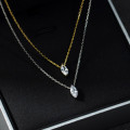 A44634 s925 sterling silver rhinestone ball necklace