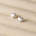 A43544 s925 sterling silver trendy sweet heart stud earrings