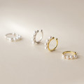 A35819 s925 sterling silver clipon simple chic cute trendy clipon earrings