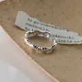 A44188 s925 sterling silver simple fashion shell ring