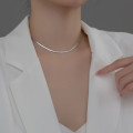 A36887 s925 sterling silver simple chic women fashion necklace