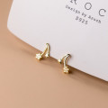 A36863 s925 sterling silver simple rhinestone women trendy earrings