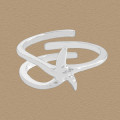 A44653 fashion starfish adjustable sterling silver s925 ring