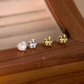 A43054 s925 sterling silver heart stud sweet earrings
