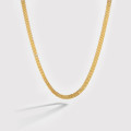 A33969 925 sterling silver vintage hollowed braided necklace