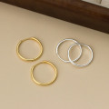 A45005 s925 sterling silver sweet dainty circle stud earrings