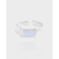 A38876 design wrinkled agate sterling silver s925 ring