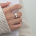 A38112 s925 sterling silver hollowed fashion unique ring
