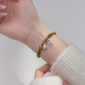 A37445 s925 sterling silver smilingface rope charm design elegant bracelet