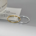 A45000 s925 sterling silver sweet simple square ring