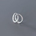 A35629 s925 sterling silver hoop earrings