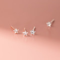 A43337 s925 sterling silver trendy sweet rhinestone stud cute earrings