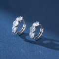 A40809 s925 sterling silver thai rhinestone vintage design earrings
