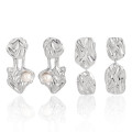 A42373 unique pearl twoway s925 sterling silver stud earrings