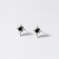 A44716 s925 sterling silver dainty simple rhinestone stud earrings