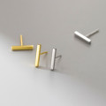 A43250 s925 sterling silver fashion simple stud trendy design earrings