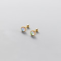 A35647 s925 sterling silver simple geometric earrings