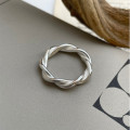 A32682 big 925 sterling silver twist stripes fashion ring