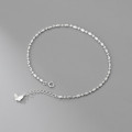 A34943 s925 sterling silver fashion butterfly anklet chic trendy bracelet
