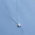 A36897 s925 sterling silver fashion simple rhinestone star necklace