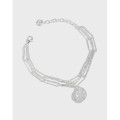 A34308 design minimalist doublelayer chain qualitys925 sterling silver bracelet
