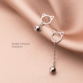 A44622 s925 silver cute sweet earrings