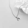 A34137 s925 sterling silver trendy wish necklace