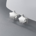 A37910 s925 sterling silver stars design elegant earrings