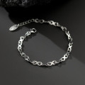 A38143 s925 sterling silver thai charm vintage design bracelet