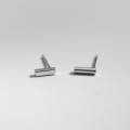 A37084 s925 sterling silver trendy simple square trendy geometric earrings