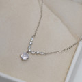 A43821 s925 silver sweet fashion rhinestone necklace