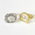 A32568 925 sterling silverins quality  white crystal adjustable ring