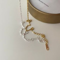 A34302 trendy s925 sterling silver square charm bracelet
