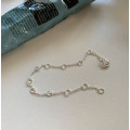 A34301 trendy s925 sterling silver silver simple bracelet