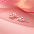 A43738 s925 sterling silver trendy sweet unique simple butterfly stud earrings